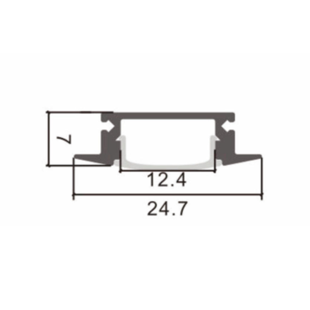 ML P301 ALUMINIUM PROFILE MASCON ml-p301-aluminium-profile-mascon