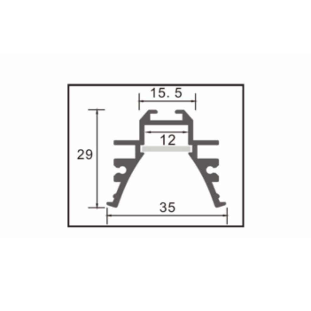 ML P317 ALUMINIUM PROFILE MASCON ml-p317-aluminium-profile-mascon